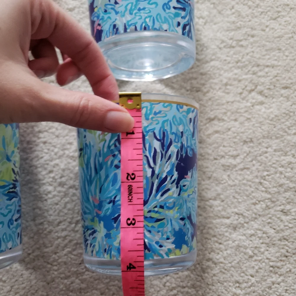 Lilly Pulitzer Set of Acrylic Tumbler and Drinking Cups